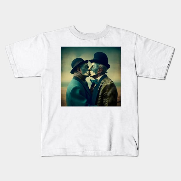 The Masks of Love Kids T-Shirt by PenguiQueer